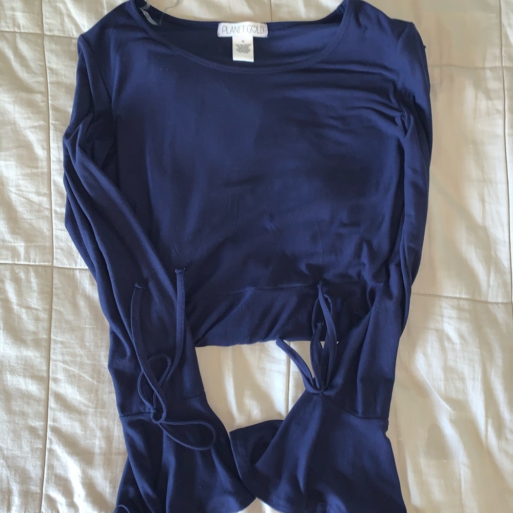 Blue Long Sleeve dress